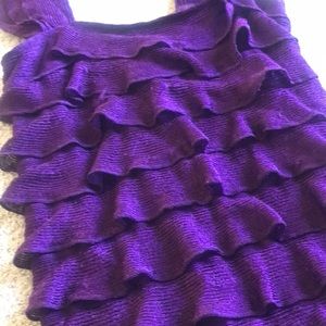 Ruffle purple dress